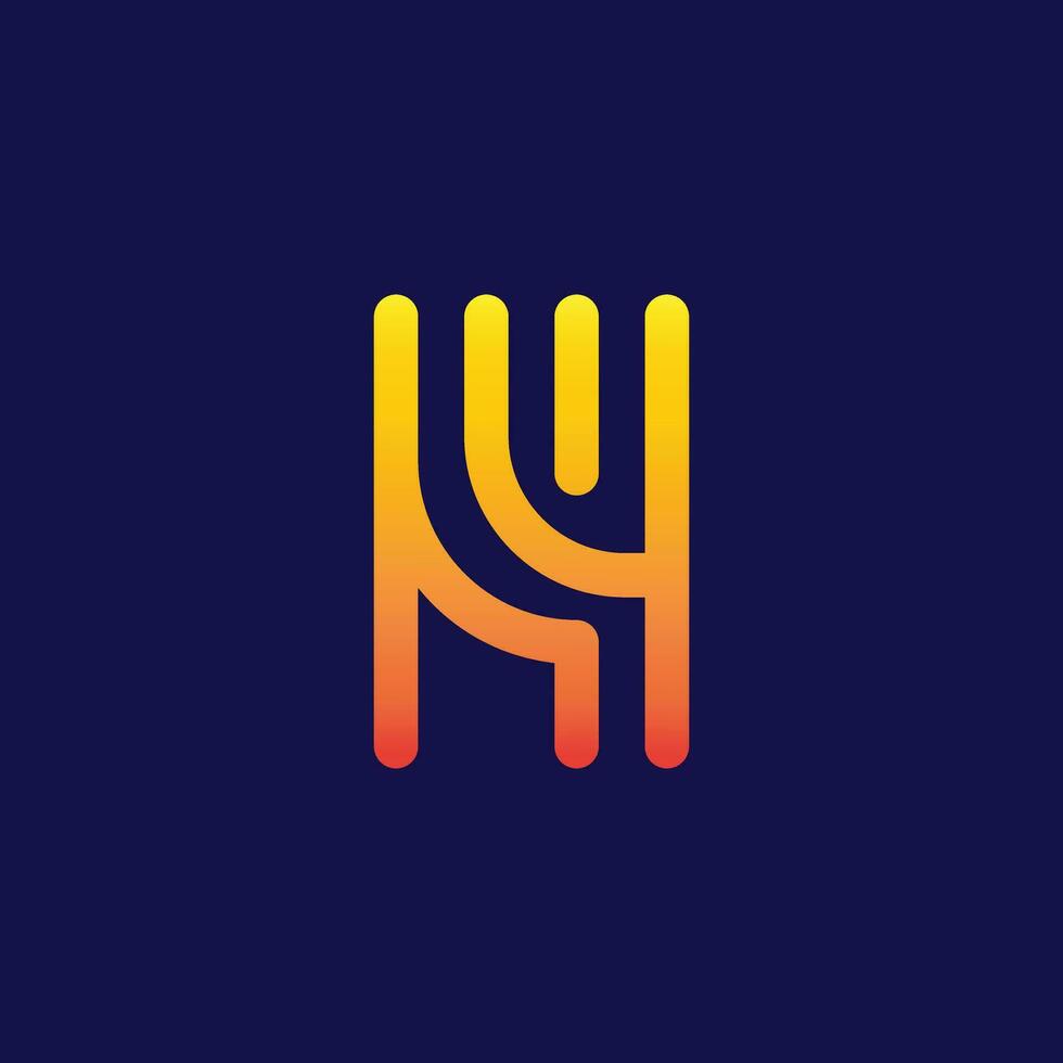 Brief h Logo Vorlage Design Vektor