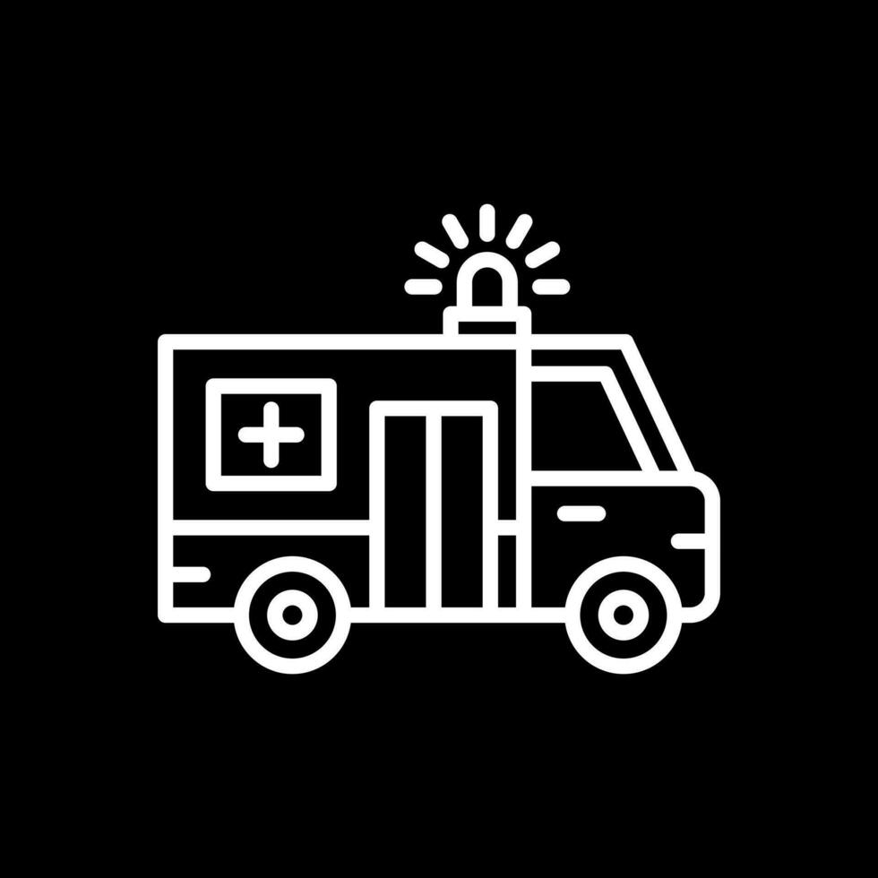 Krankenwagen-Vektor-Icon-Design vektor