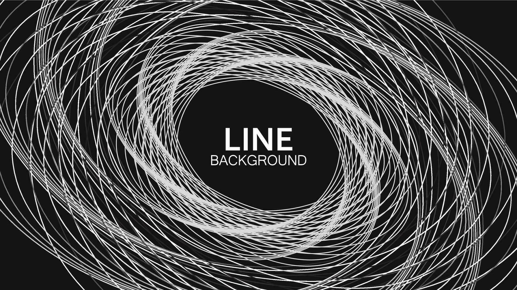 Vektor Illustration von ein einfarbig Kreis Linie Hintergrund Design mit ein harmonisch und futuristisch Stil.