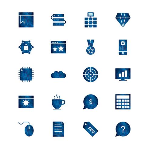 Satz von Vector SEO Search Engine Optimization Icons