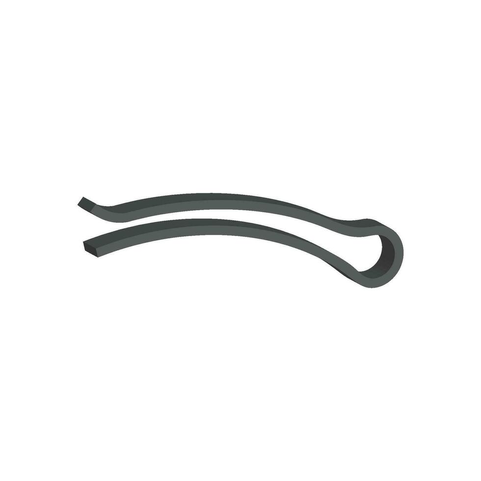 Metall Haar Stift Symbol Vektor
