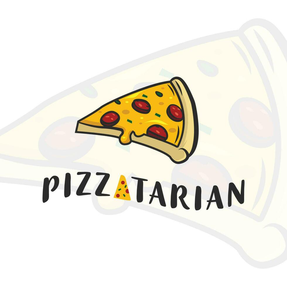 Pizza Cafe Logo Emblem zum schnell Essen Restaurant vektor