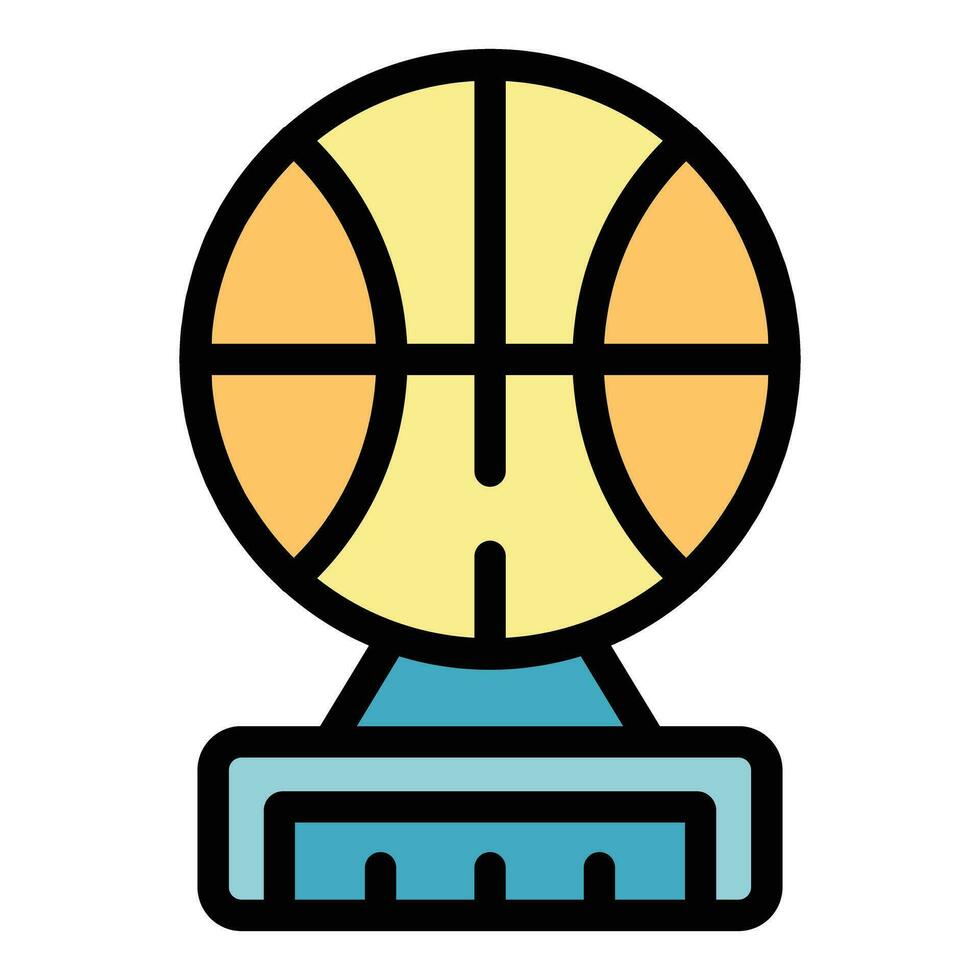basketboll kopp ikon vektor platt