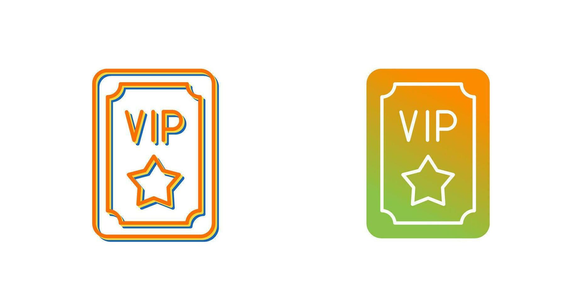 VIP-Pass-Vektor-Symbol vektor