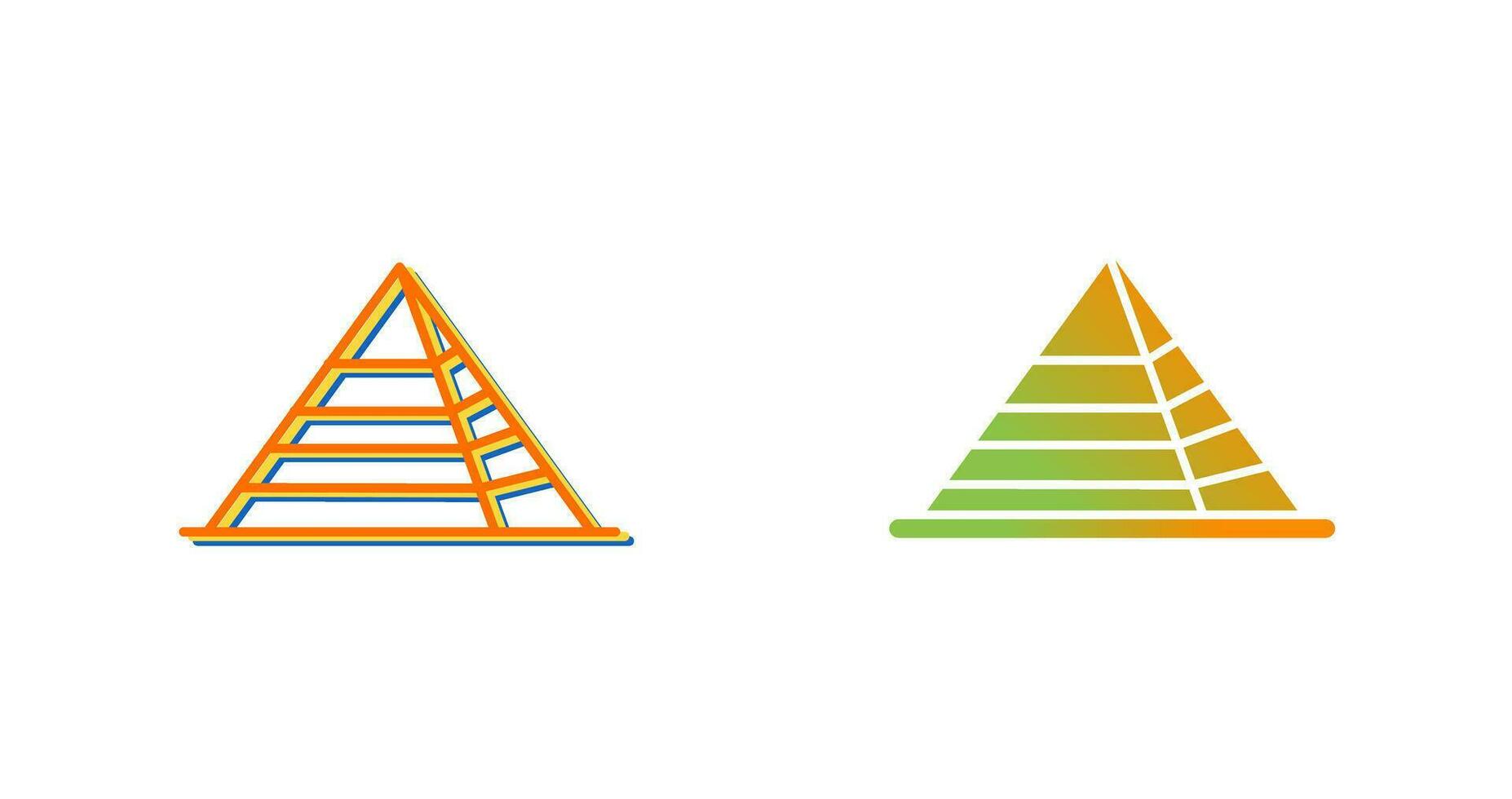 Symbol für Pyramidenvektor vektor