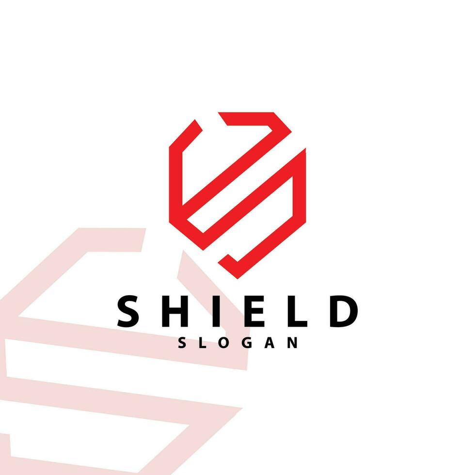 einfach minimalistisch Sicherheit Schild Logo Design Vektor Illustration Vorlage