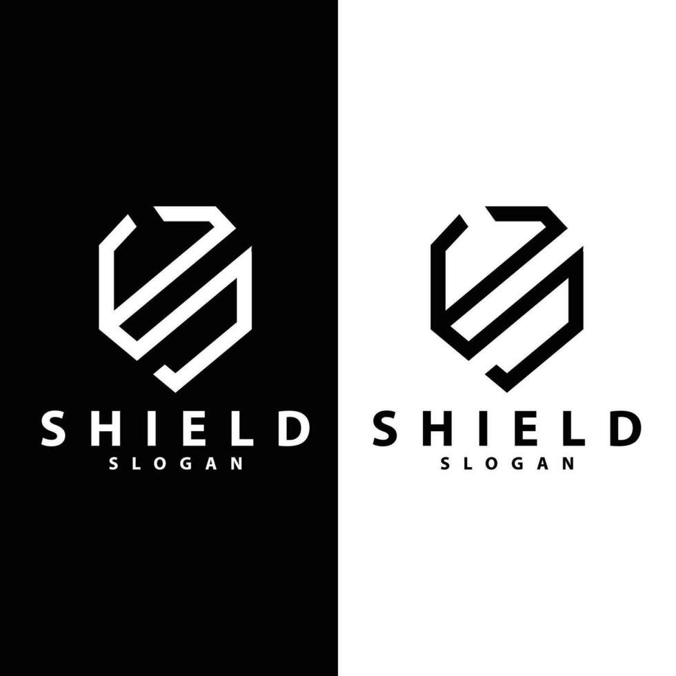 einfach minimalistisch Sicherheit Schild Logo Design Vektor Illustration Vorlage