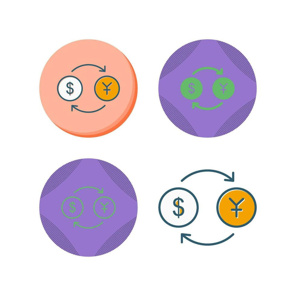 Dollar-Yen-Vektorsymbol vektor