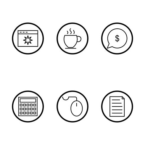 Satz von Vector SEO Search Engine Optimization Icons