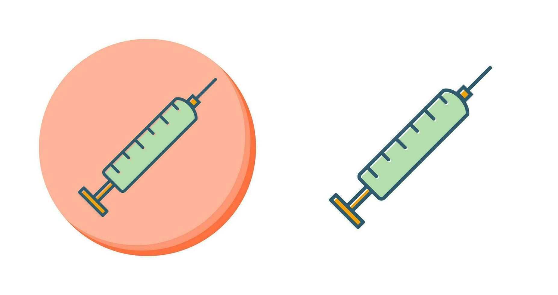 Injektionsvektorsymbol vektor