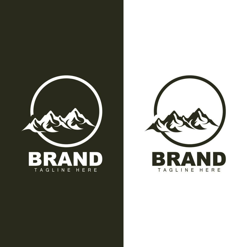 Berg Logo einfach Illustration Silhouette Vorlage Vektor Design