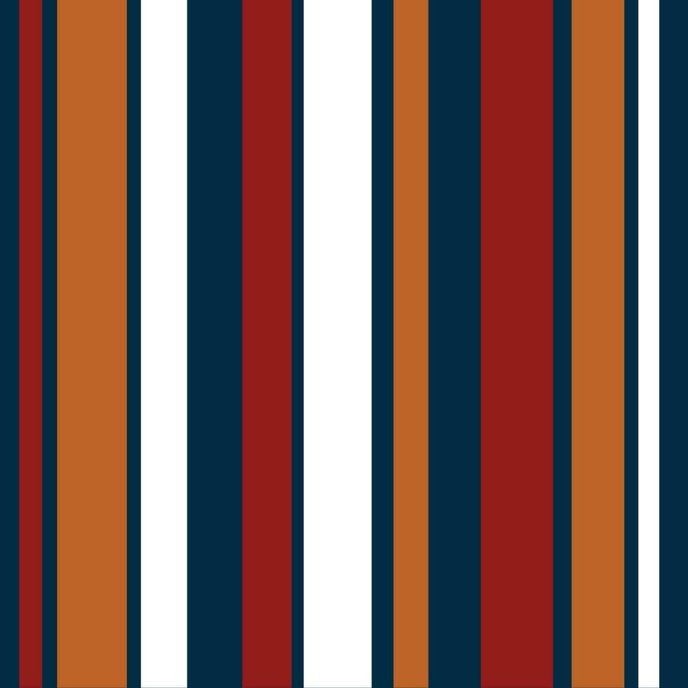 süß nahtlos Vektor Hintergrund Stoff Muster Streifen Balance geometrisch Streifen Muster Blau Weiß rot braun Farbe Ton Streifen anders Größe Design Streifen Hintergrund.