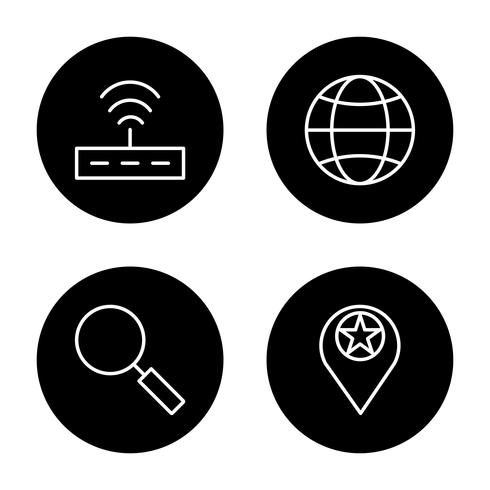 Satz von Vector SEO Search Engine Optimization Icons