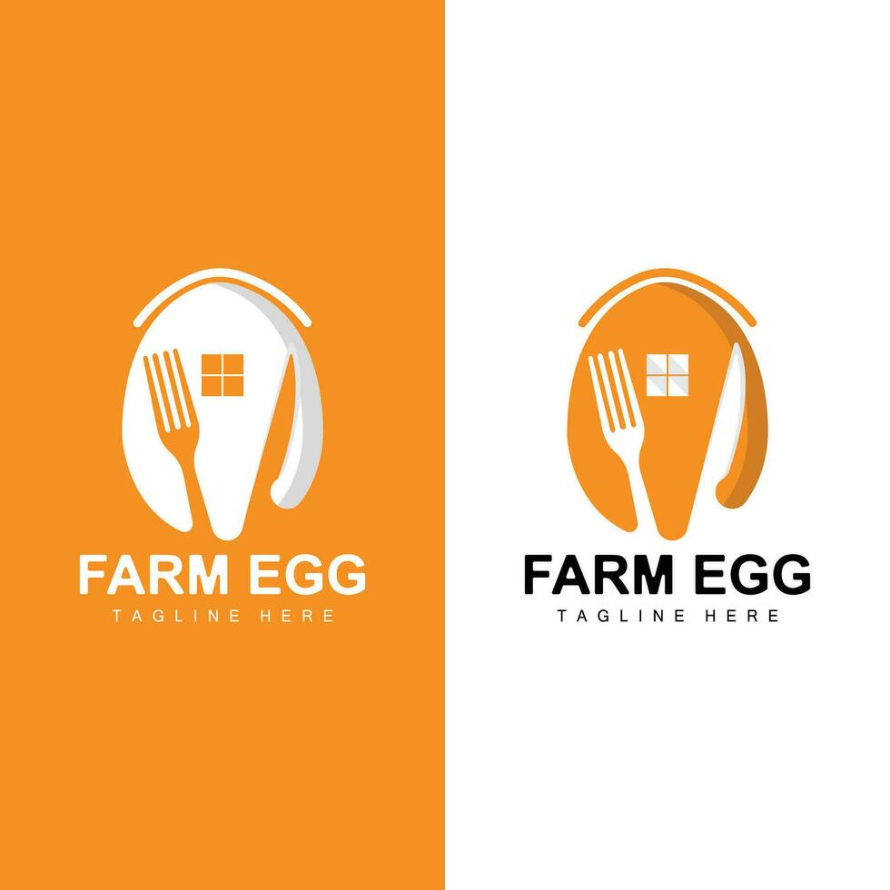 kyckling ägg logotyp bruka illustration mall vektor design