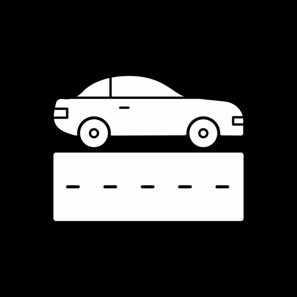Auto Fahrbahn Vektor Symbol Design