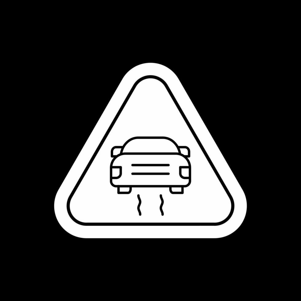 rutschig Straße Vektor Symbol Design