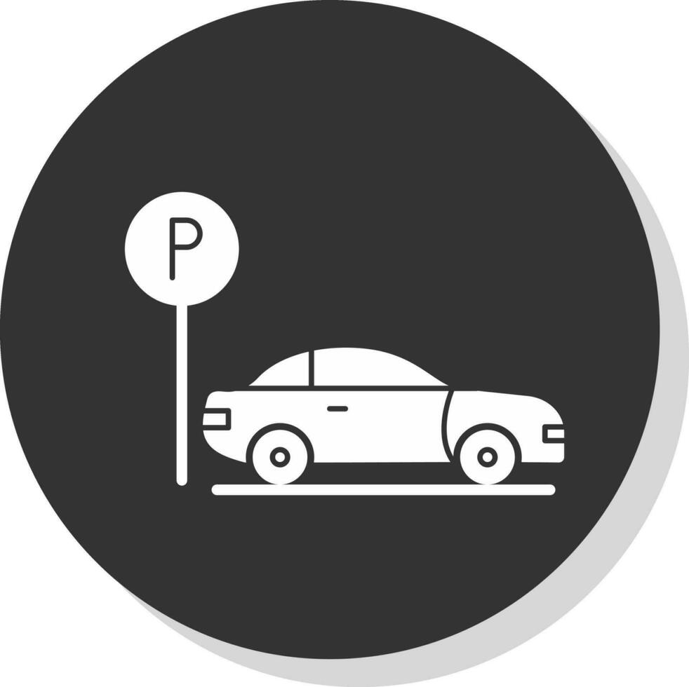 Parkplatz-Vektor-Icon-Design vektor