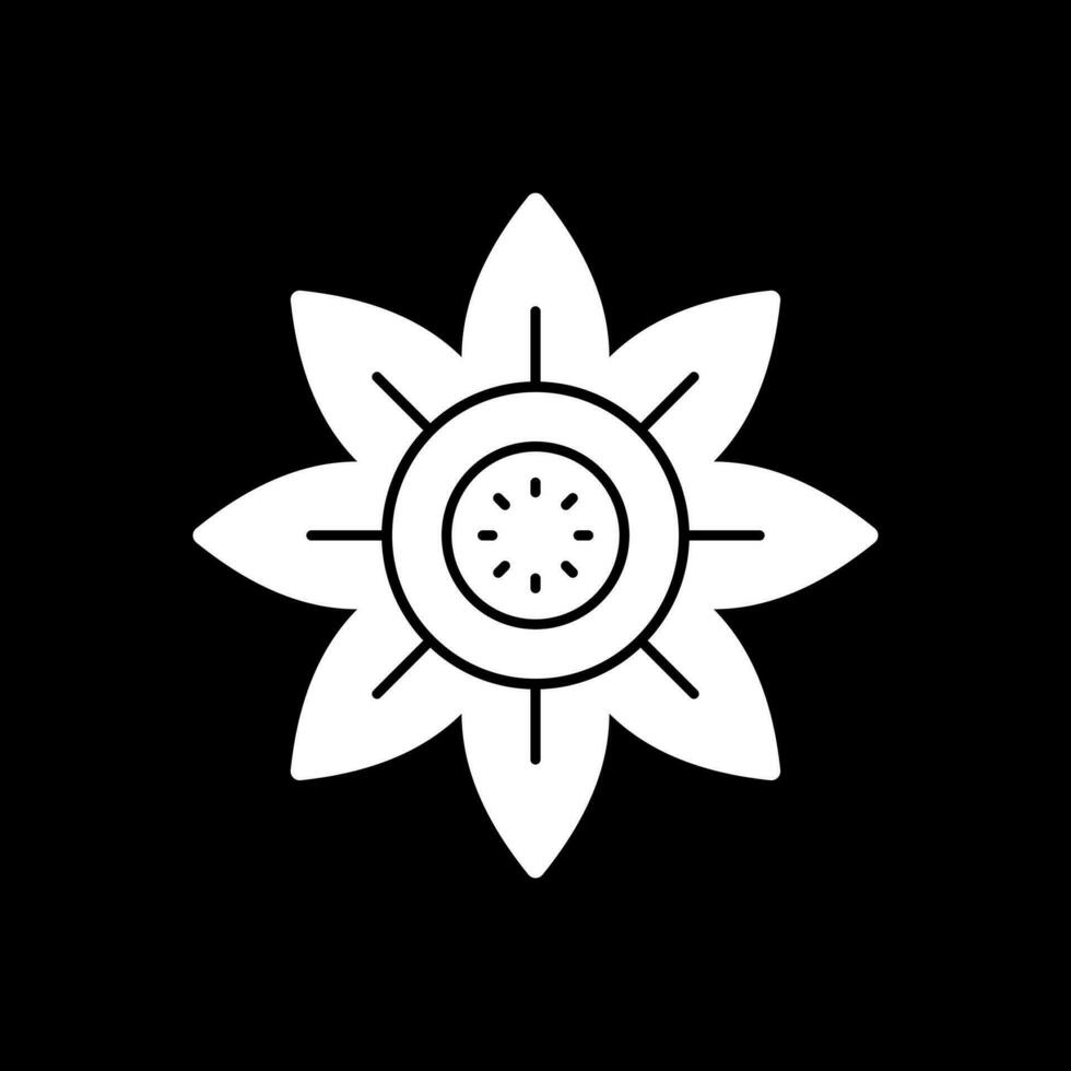 Sonnenblumen-Vektor-Icon-Design vektor