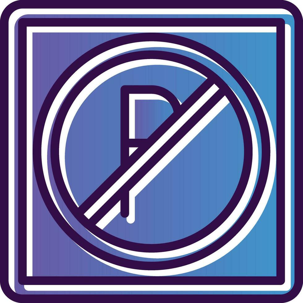 Nein Parkplatz Vektor Symbol Design