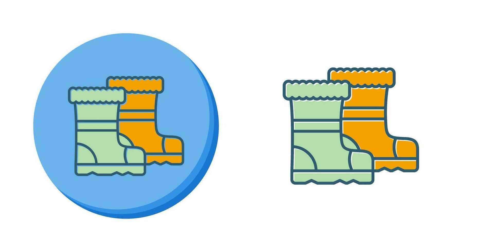 Vektorsymbol für Regenstiefel vektor