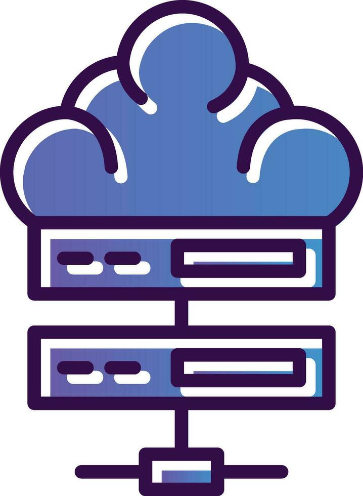 Wolke Server Vektor Symbol Design