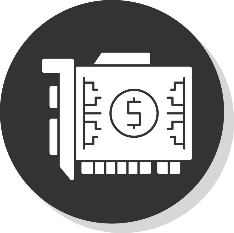 gpu brytning vektor ikon design