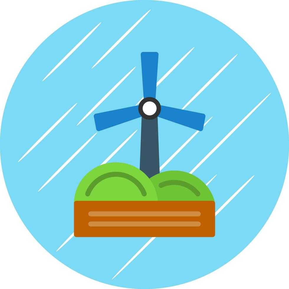 väderkvarn vektor ikon design