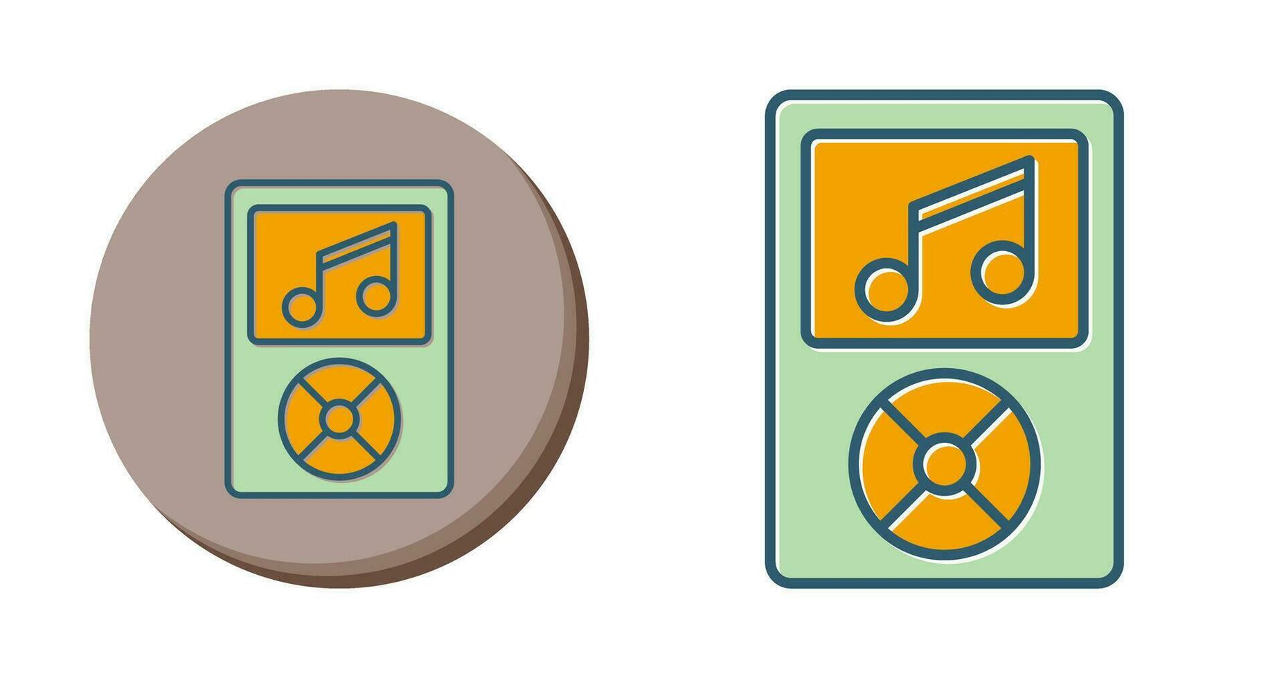 Musik-Player-Vektorsymbol vektor