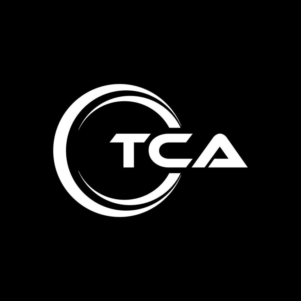 tca Brief Logo Design, Inspiration zum ein einzigartig Identität. modern Eleganz und kreativ Design. Wasserzeichen Ihre Erfolg mit das auffällig diese Logo. vektor