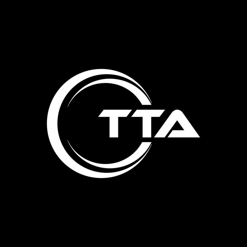 tta brev logotyp design, inspiration för en unik identitet. modern elegans och kreativ design. vattenmärke din Framgång med de slående detta logotyp. vektor