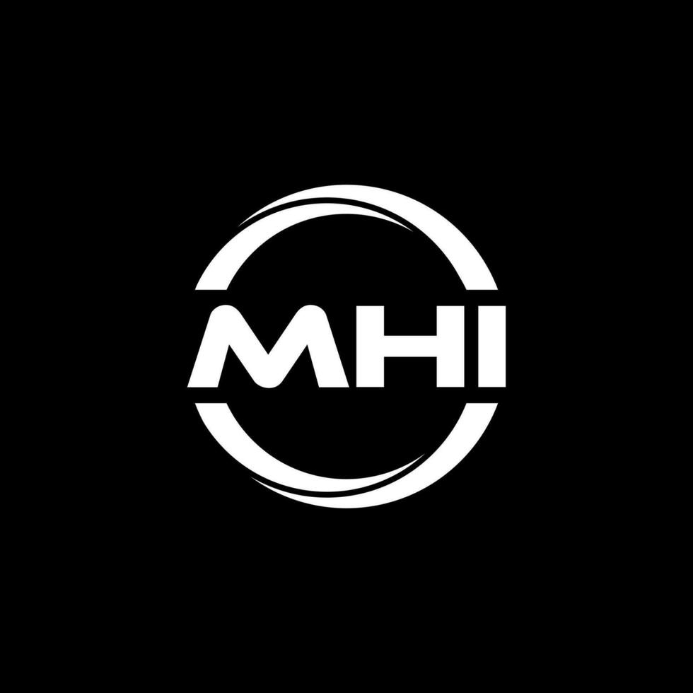 mhi Brief Logo Design, Inspiration zum ein einzigartig Identität. modern Eleganz und kreativ Design. Wasserzeichen Ihre Erfolg mit das auffällig diese Logo. vektor