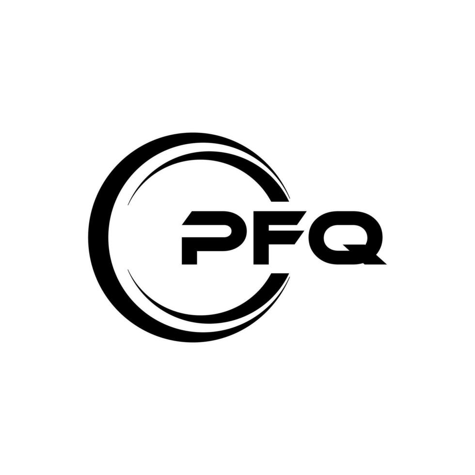 pfq brev logotyp design, inspiration för en unik identitet. modern elegans och kreativ design. vattenmärke din Framgång med de slående detta logotyp. vektor