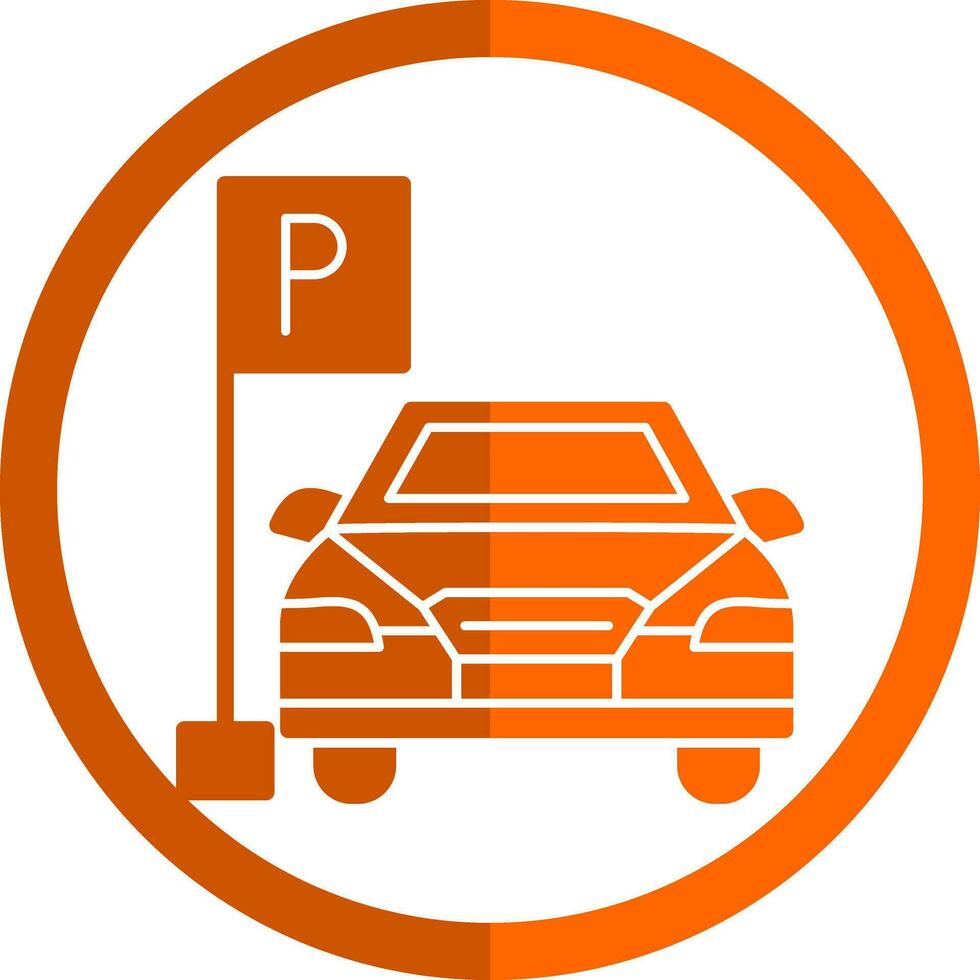 Parkplatz-Vektor-Icon-Design vektor