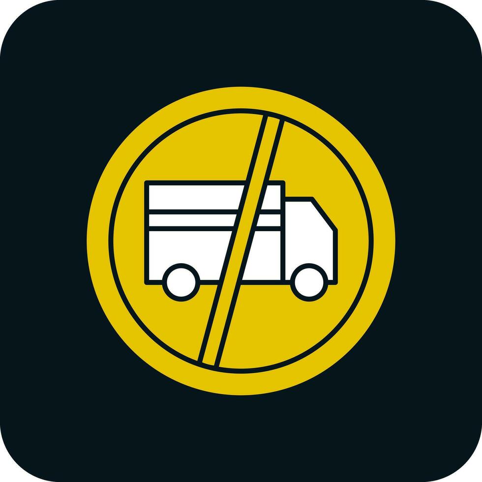 Nein Lastwagen Vektor Symbol Design