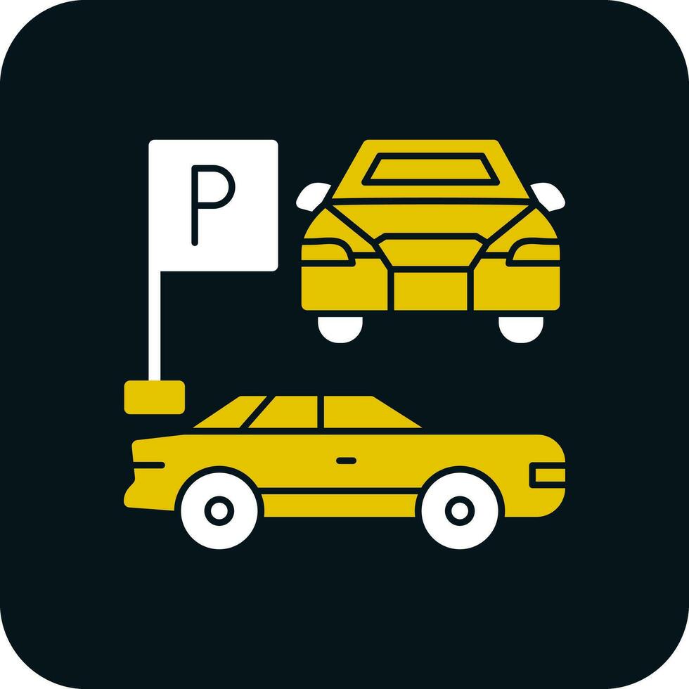 Parkplatz-Vektor-Icon-Design vektor