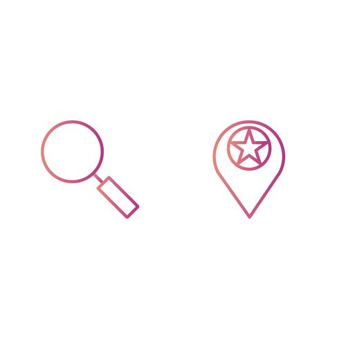 Satz von Vector SEO Search Engine Optimization Icons