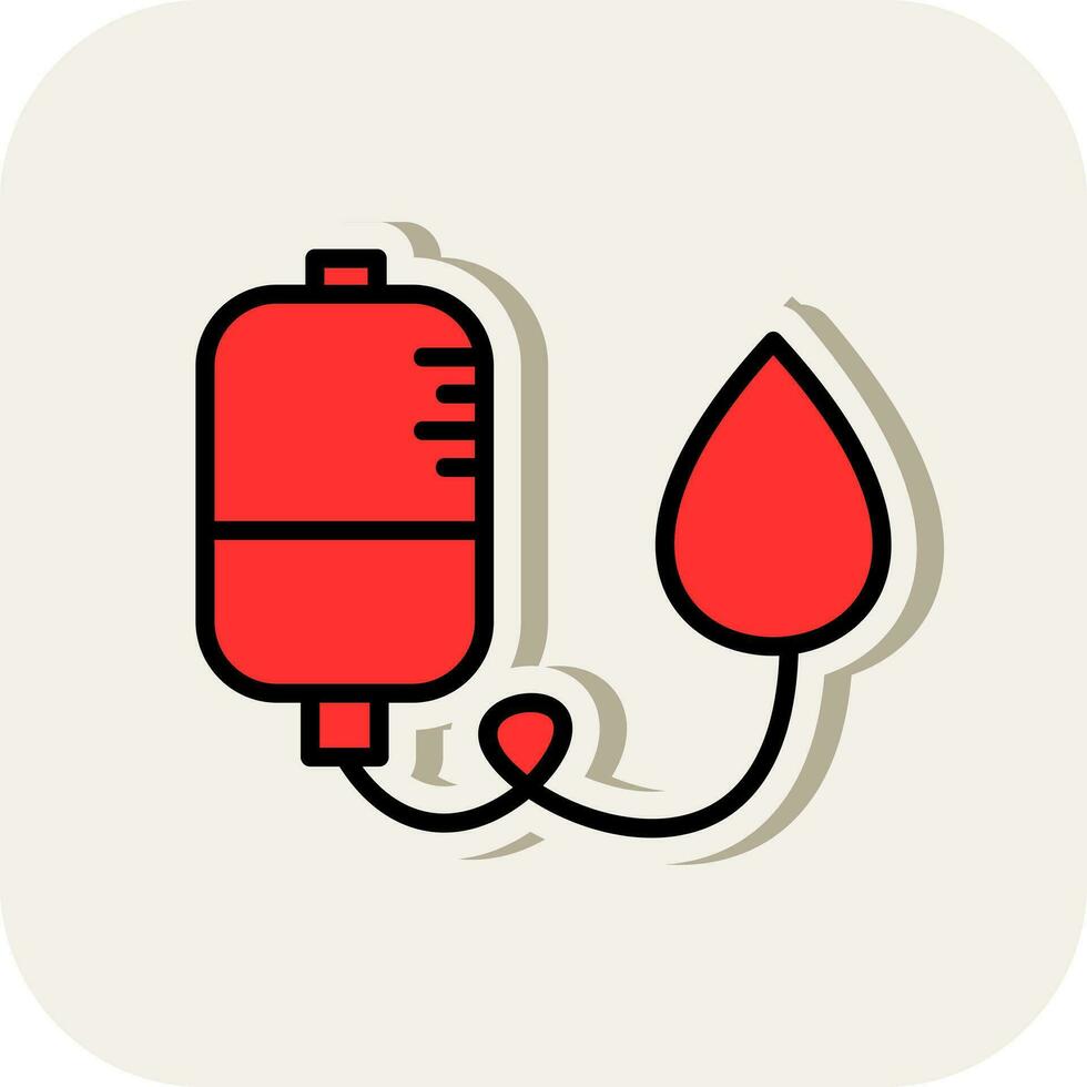 Blutspende-Vektor-Icon-Design vektor