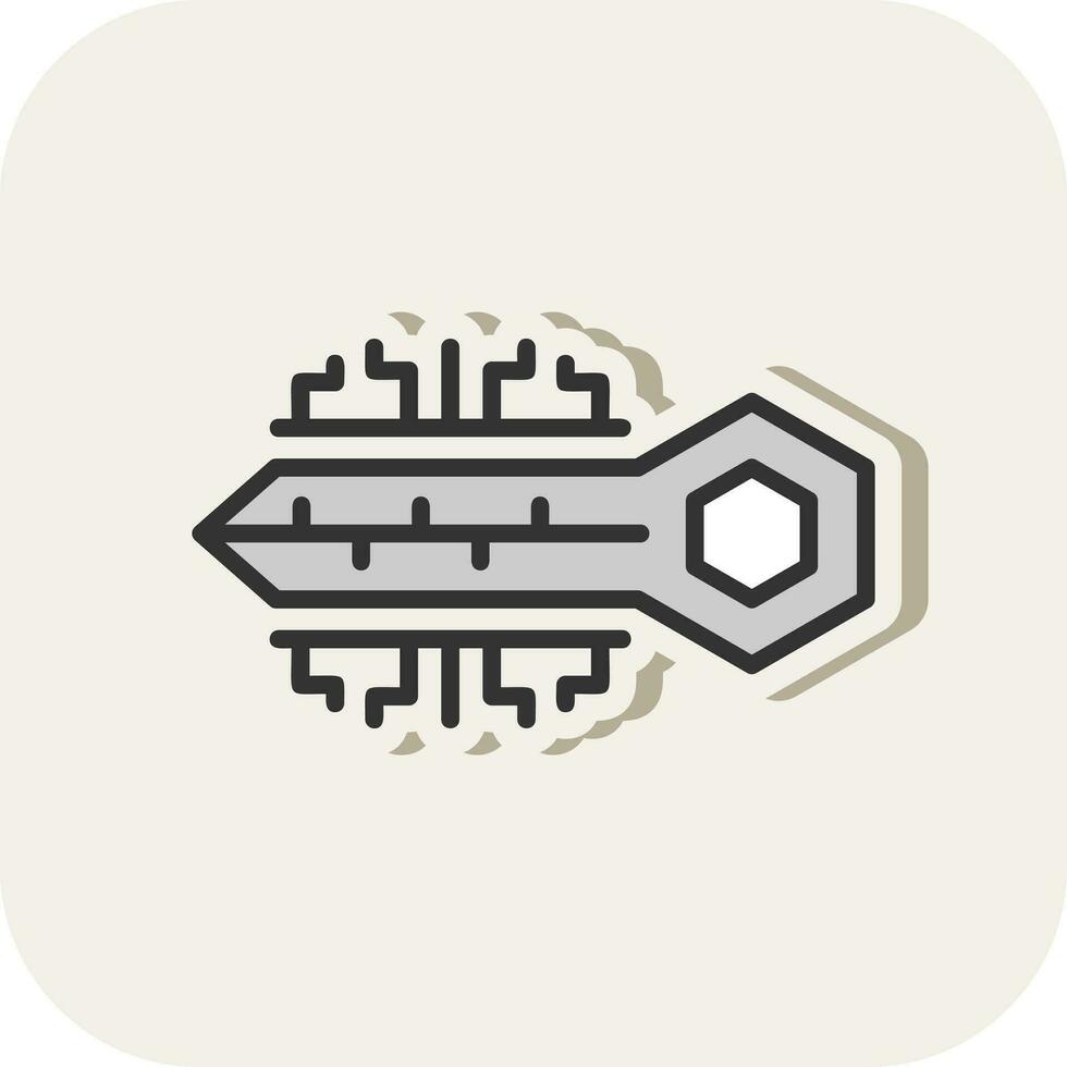 Digital Schlüssel Vektor Symbol Design