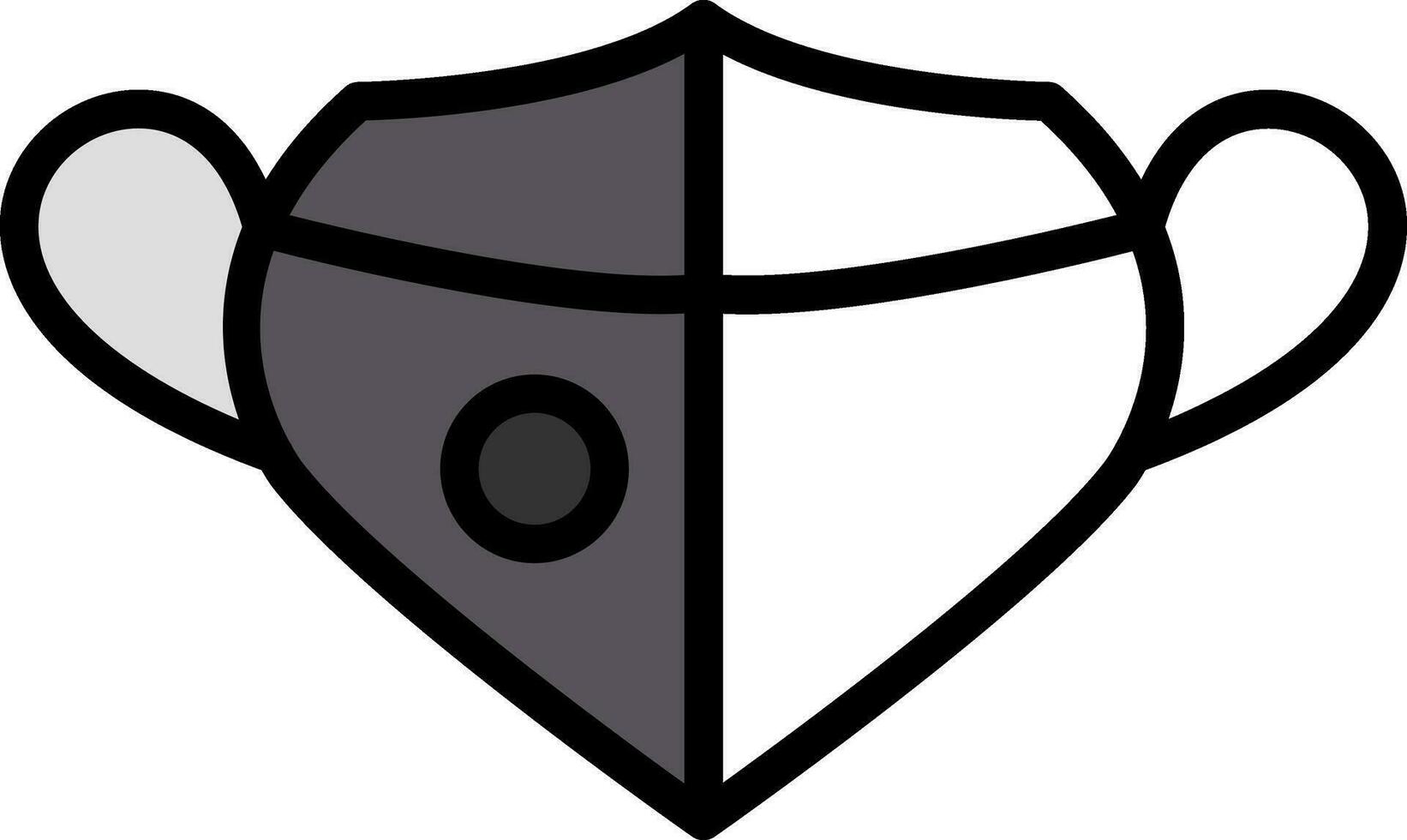 chirurgisch Maske Vektor Symbol Design