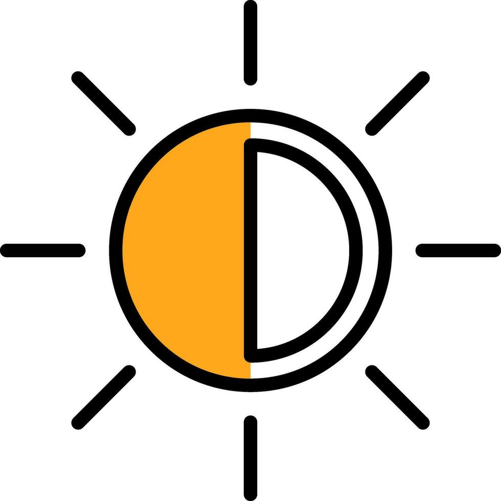 Sol vektor ikon design