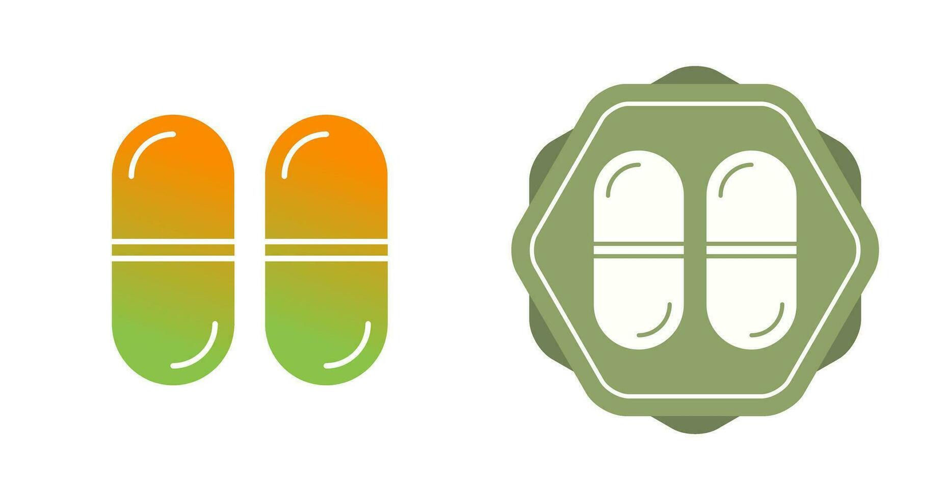 Vektorsymbol für Kapseln vektor