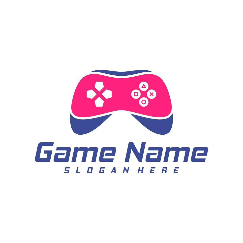 Gamepad Logo Design Vektor. kreativ Joystick Logo Design Vorlage Konzept vektor