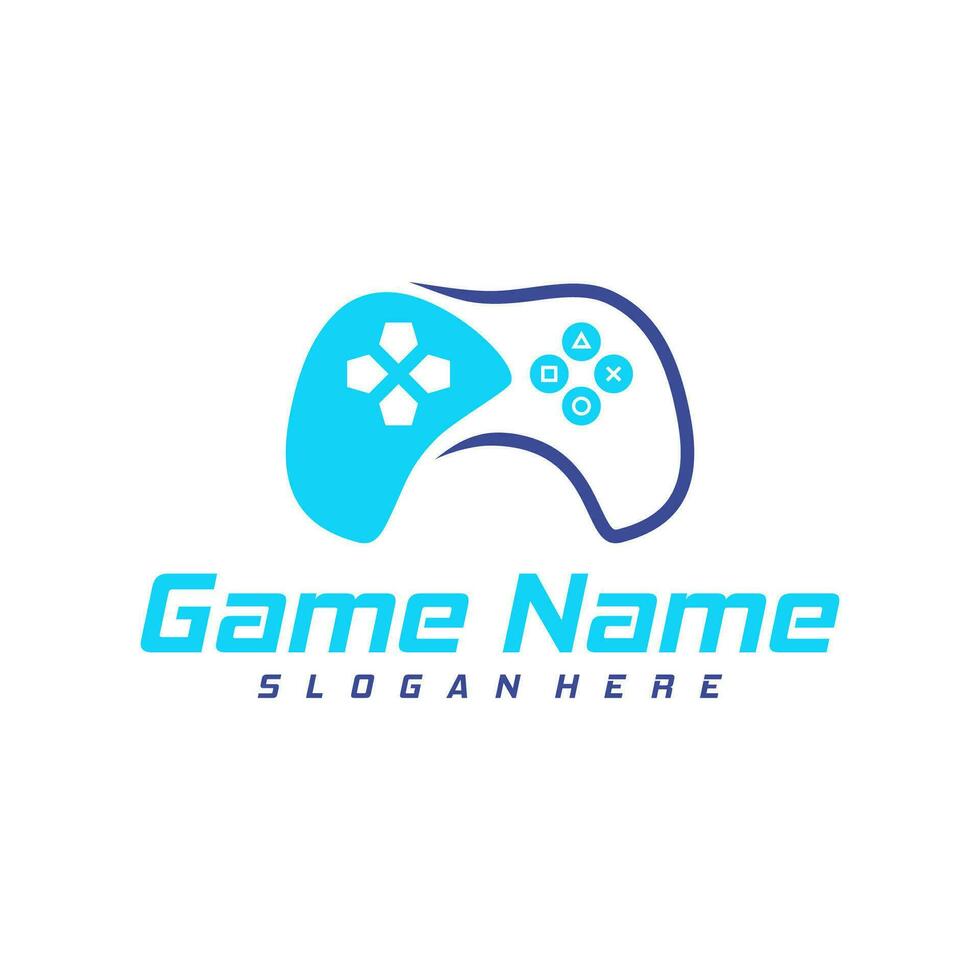 Gamepad Logo Design Vektor. kreativ Joystick Logo Design Vorlage Konzept vektor