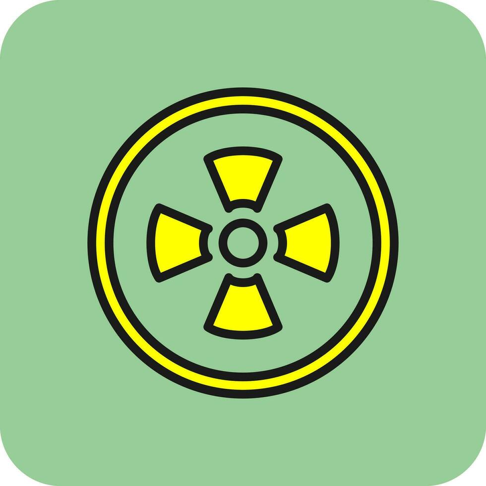 radioaktiv vektor ikon design