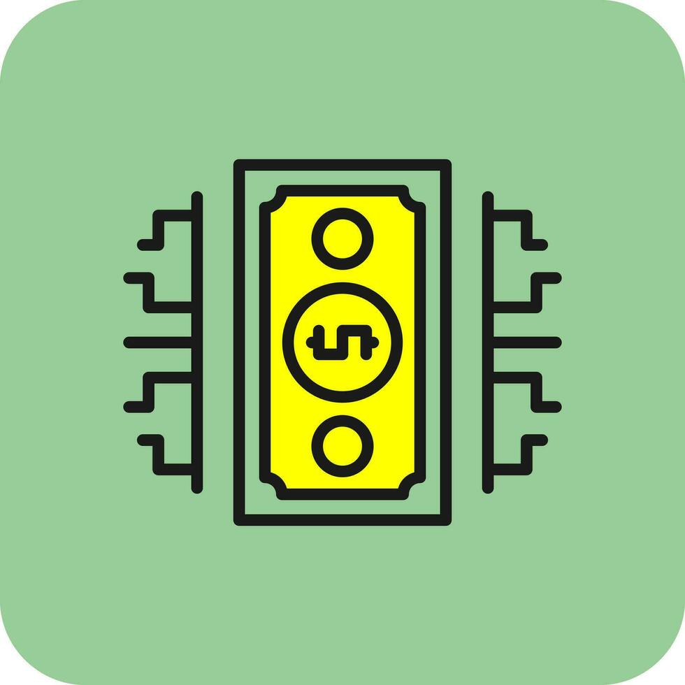 Digital Geld Vektor Symbol Design