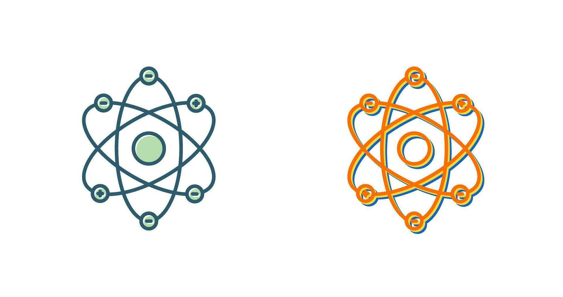 Vektorsymbol für die Atomstruktur vektor