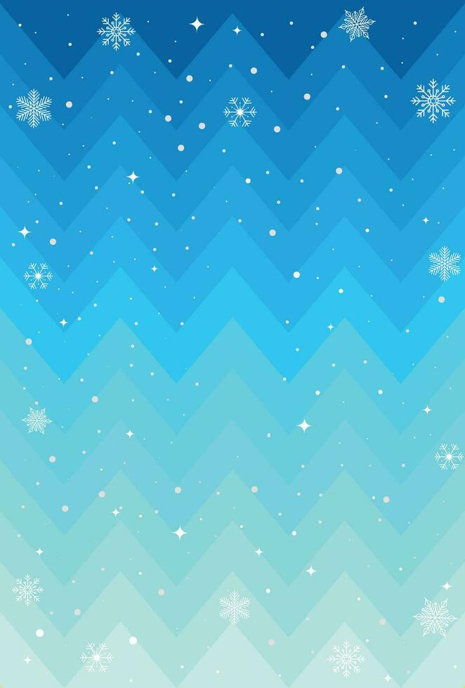 abstrakt blå vektor bakgrund med snöflingor. vektor illustration