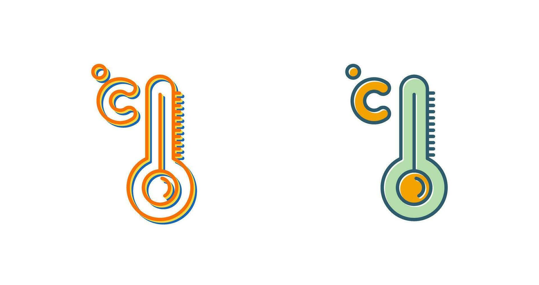 Vektorsymbol für hohe Temperaturen vektor