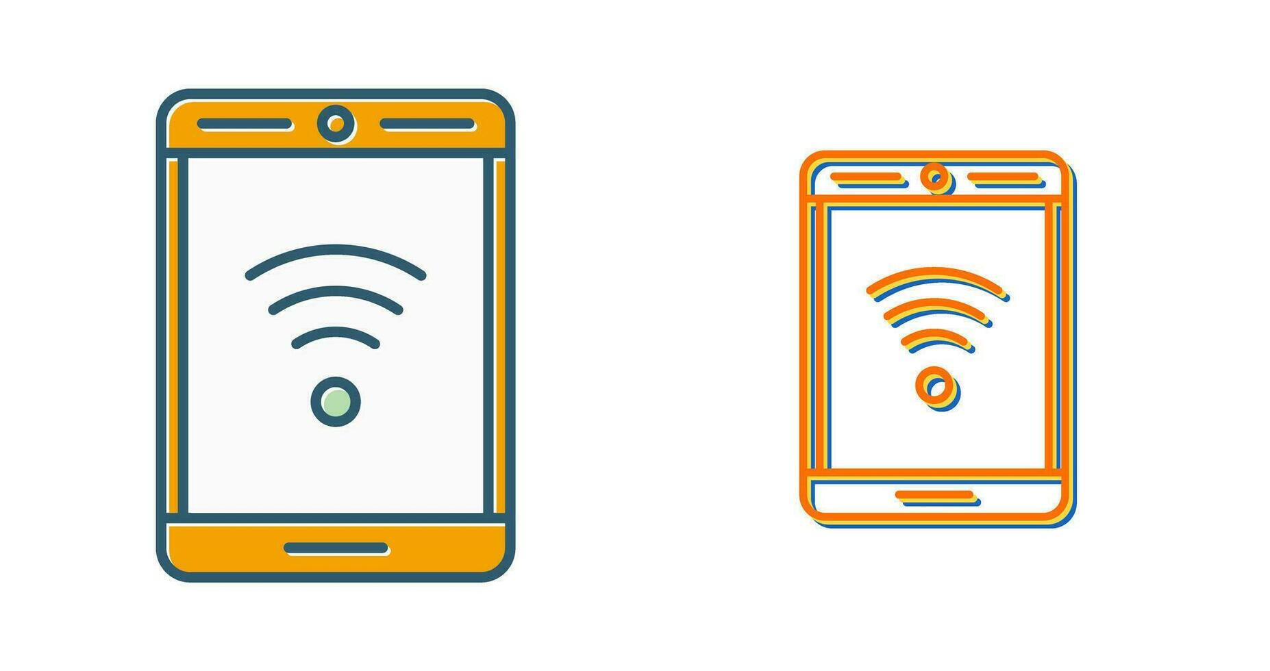 Telefon mit Signalvektorsymbol vektor