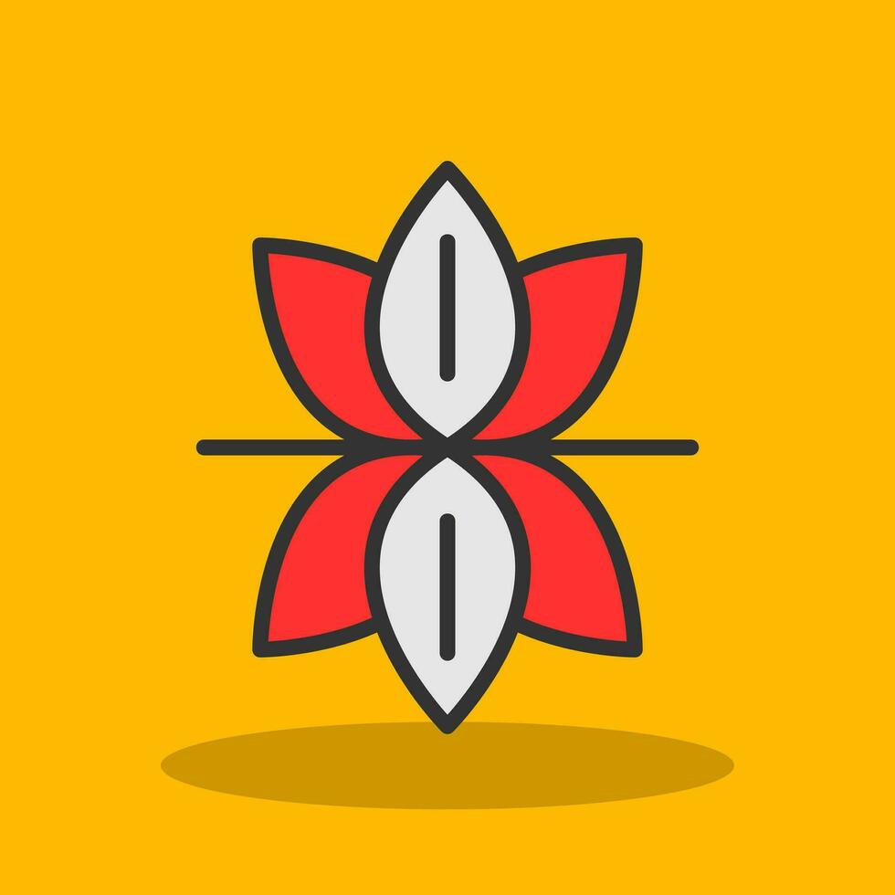 Lotusblumen-Vektor-Icon-Design vektor